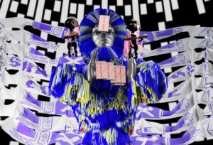 Diane Cescutti, Le processeur de fils, interactive installation, 2024